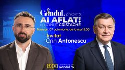 „Ai Aflat! cu Ionuț Cristache” începe miercuri, 7 octombrie, de la ora 15.00, live pe Gândul. Invitat: Crin Antonescu