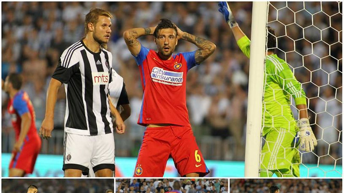 PAPPA, Liga Campionilor! Campioana a pierdut la Belgrad după un joc spectaculos și plin de dramatism. Steaua va juca în play-off-ul Europa League 