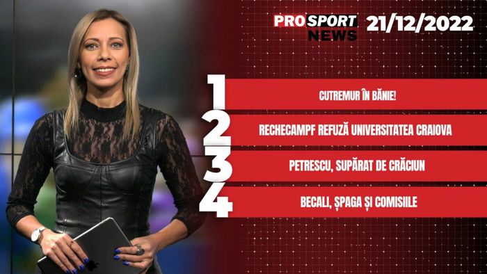 ProSport NEWS | Cutremur în Bănie! Mihai Rotaru renunță la Universitatea Craiova. Cele mai importante știri ale zilei | VIDEO