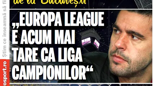 VISUL INTERZIS al lui Becali: **”Steaua n-are șanse la finală! Europa League e acum mai tare ca Liga Campionilor”