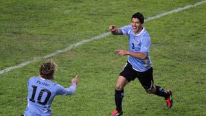 VIDEO** "Dubla" lui Luis Suarez a dus Uruguayul în finala Copei Americii