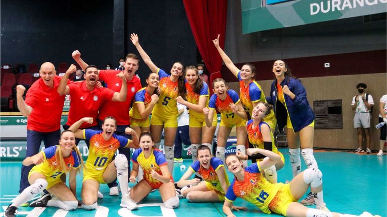 Rezultat excepțional reușit de naționala feminină de volei feminin a României! S-a calificat în sferturile de finală la Mondialele Under 18