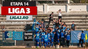Liga 3, etapa 14 - rezultate | ”FC U” Craiova câștigă la Dăești, Focșani o bate pe Aerostar. Luceafărul Oradea pierde la Bistrița. 10-0 și 7-1 scorurile penultimei runde a turului