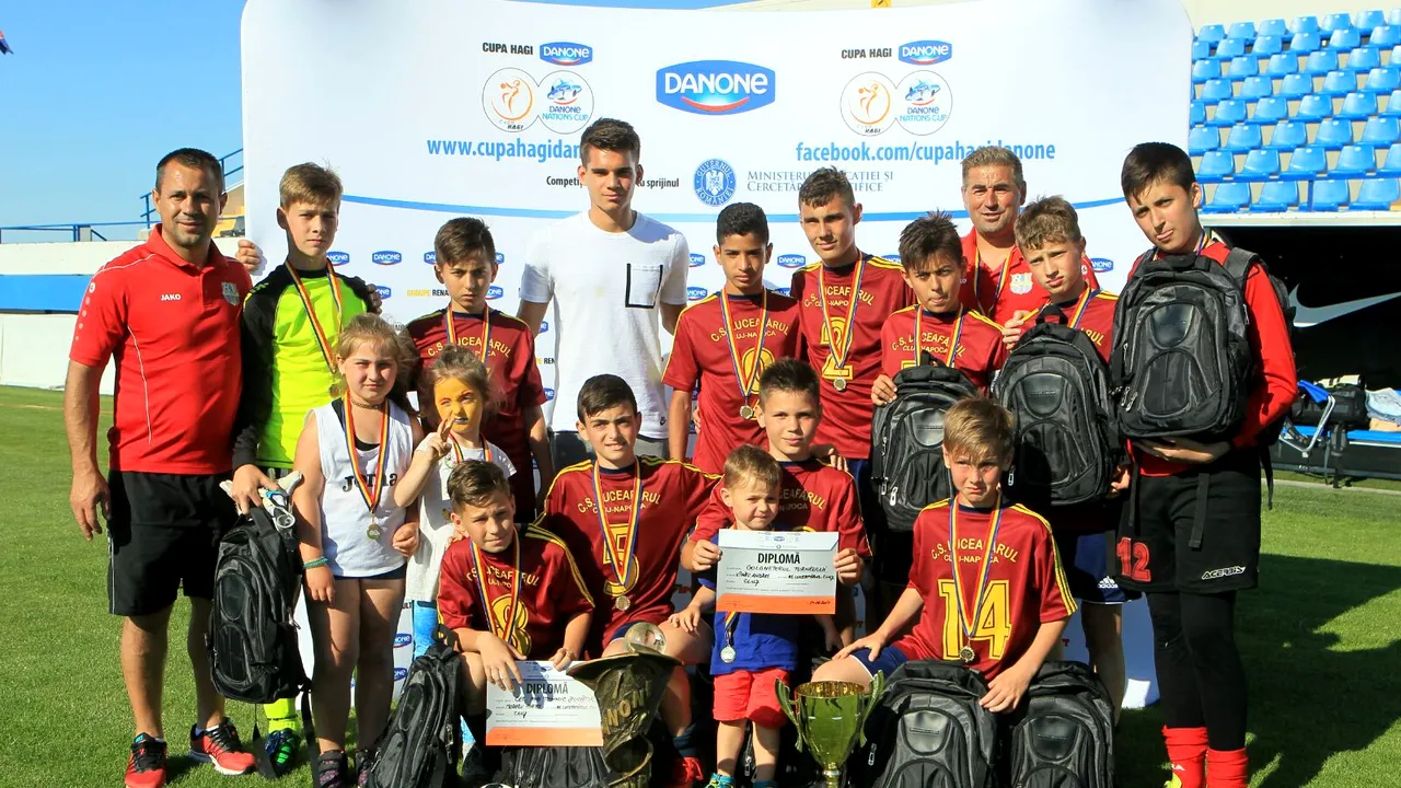 Luceafărul Cluj a caștigat Cupa Hagi Danone! Puștii de 12 ani sunt neînvinși în țară și vor juca pentru România la Mondialul Danone Nations Cup din New York
