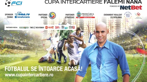 Cupa Intercartiere Falemi Nana, cea mai importantă competiție de fotbal pentru amatori din țară, a debutat sâmbătă, 20 mai, în Parcul Crângași