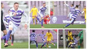 Prin ploaia glacială, spre zona fierbinte! ASU Poli Timișoara urcă pe locul 2 în Liga 2 după ce învinge Petrolul, care a arătat din nou extrem de slab
