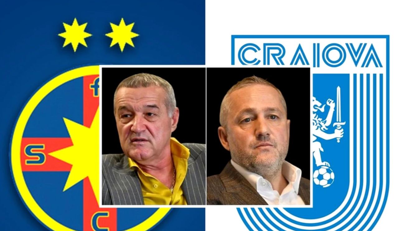 FCSB sau Universitatea Craiova: cine are cei mai buni fotbaliști din Superliga? Mihai Rotaru compară post cu post vedetele celor două echipe, în direct, și îi dă o lovitură cruntă lui Gigi Becali! „Nu l-aș da pe el pentru Coman”