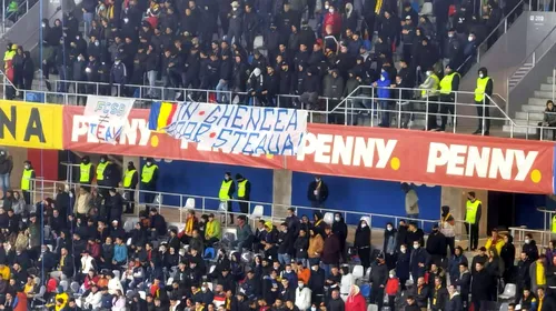 „În Ghencea, doar Steaua!”. Suporterii din Peluza Sud nu s-au putut abține nici la meciul dintre România și Armenia | FOTO