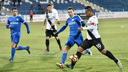 Glezna fină a lui Eric și "dubla" lui Buziuc decid Gaz Metan - FC Voluntari. Medieșenii câștigă cu 4-1 și egalează CSM Poli Iași în fruntea play-out-ului