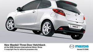 Mazda2, in versiunea cu trei usi