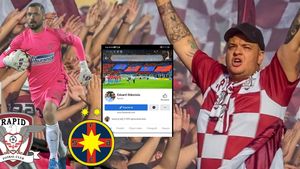 Șocant! Liderul galeriei Rapidului, mesaj dur după ce contul de facebook, care ar aparține lui Eduard Stăncioiu, secundul lui Adi Mutu, ar demonstra că e fan Steaua: „Ni se întorc morții în mormânt! Giuleștiul să fie inaugurat pe bancă cu un stelist și un dinamovist”