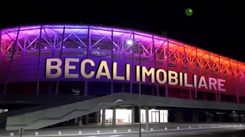 Cum ar arăta stadionul Steaua dacă s-ar numi Becali Imobiliare la meciurile pe care FCSB le joacă în Ghencea! Reacția patronului la ideea de a schimba denumirea arenei, pe modelul marilor arene ale lumii, pentru a evita folosirea numelui Steaua: „Eu doar asta vreau” | EXCLUSIV