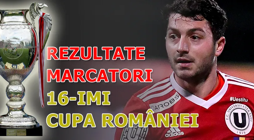 16-imi Cupa României | ”U” Cluj demolează Hușana Huși, într-un meci cu cele mai multe goluri din această fază a competiției. Ripensia e eliminată de Astra după o repriză secundă dezastruoasă a timișorenilor