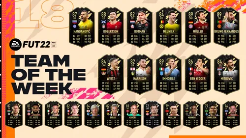 EA Sports a lansat noi carduri pentru evenimentul Team Of The Week din Ultimate Team!