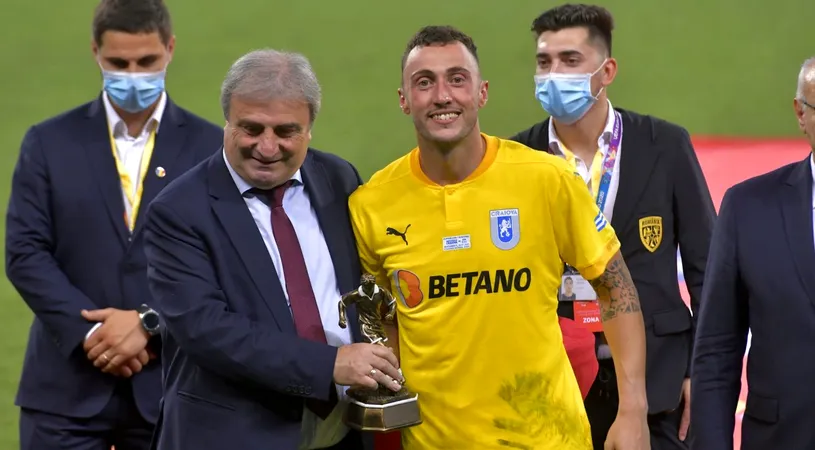 „Mă simt și puțin român! Știam că o să câștigăm!”. Mirko Pigliacelli, exuberant după ce Universitatea Craiova a câștigat Supercupa României