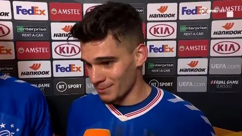 Ianis Hagi, prima reacție după ce a fost omul meciului în Rangers – Braga 3-2: „Ibrox, baby! E cel mai bun moment al carierei mele” | VIDEO