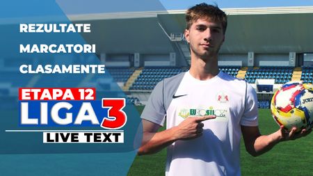 Liga 3, etapa 12 | 11-0 a rămas scorul rundei! CSM Deva și FC Bihor continuă fără eșec, Alexandru Pelici pierde puncte importante în derby-ul din Alba Iulia, Florentin Petre obține prima victorie cu echipa din Ungheni