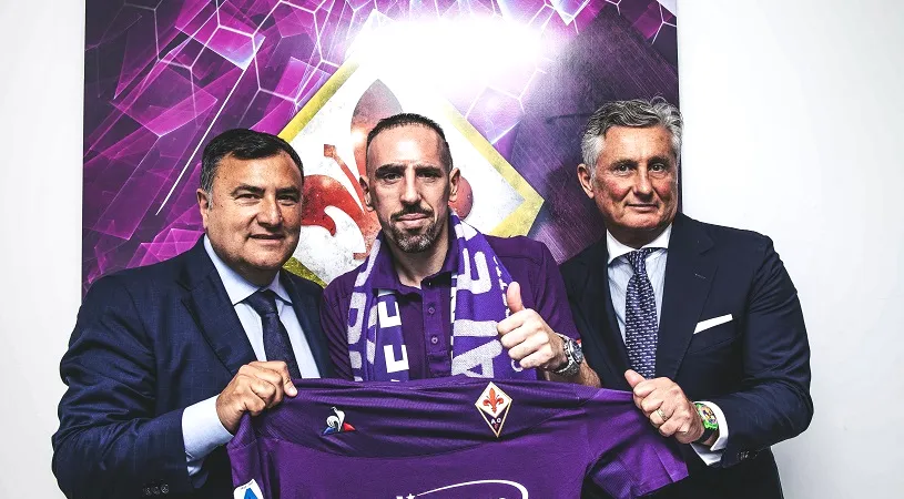 Franck Ribery, întâmpinat la Fiorentina cu cântecul lui Adi Mutu | VIDEO. Cine l-a convins pe francez să vină în Italia și cum i-a înfuriat deja pe fanii lui Juventus