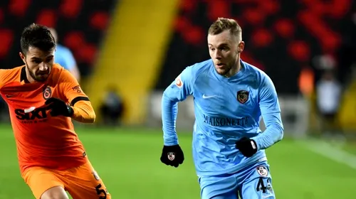 Alex Maxim continuă forma fabuloasă! Mijlocașul naționalei, gol în prelungiri cu Galatasaray! Gaziantep se adâncește în criză după plecarea lui Șumudică VIDEO