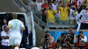 GALERIE FOTO | Senzație în tribune la Algeria - Belgia 1-2. "Hulk" a fost peste tot, africanii s-a bucurat fanatic la gol. Cele mai tari imagini ale meciului 
