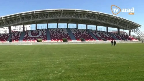 „Bijuteria” din Arad prinde culoare! Cum arată acum Stadionul „Francisc Neuman” | VIDEO