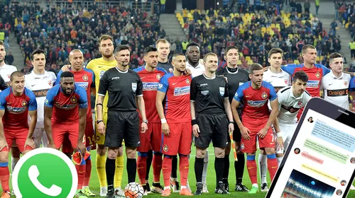 DEZVALUIRE | Fanii lui Dinamo au lovit și pe grupul de Whatsapp al jucătorilor de la Steaua :). Discuție halucinantă după 0-5 cu City