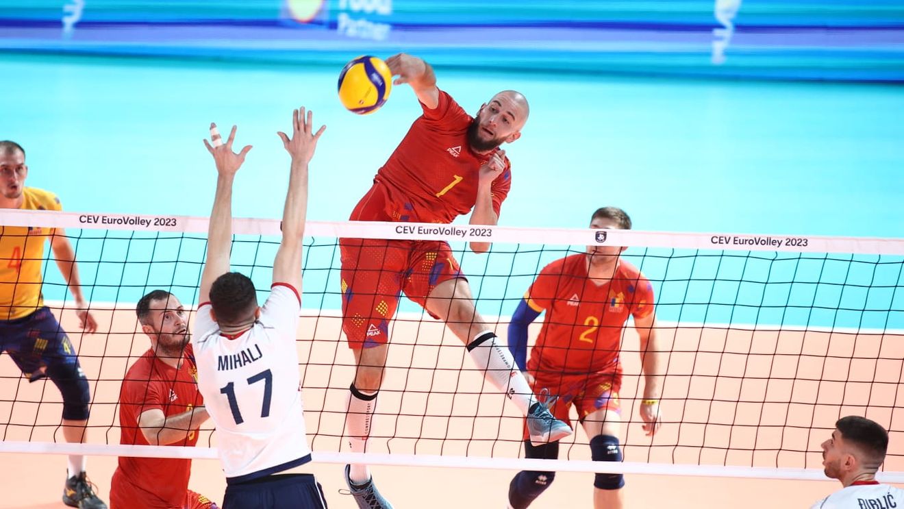 Răsturnare de situație! Cine transmite la tv partida de volei masculin România-Franța, de la Varna, din sferturile de finală Euro 2023