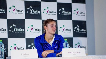 Irina Begu, conferință de presă în lacrimi după eșecul cu Muguruza: "Promit că mâine voi da totul. Dacă nu voi reuși să aduc un punct la simplu, sigur o voi face la dublu"