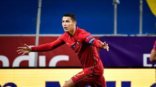 Banderola de căpitan al naționalei Portugaliei, aruncată de Cristiano Ronaldo pe jos, la meciul cu Serbia, a fost scoasă la licitație în scop caritabil
