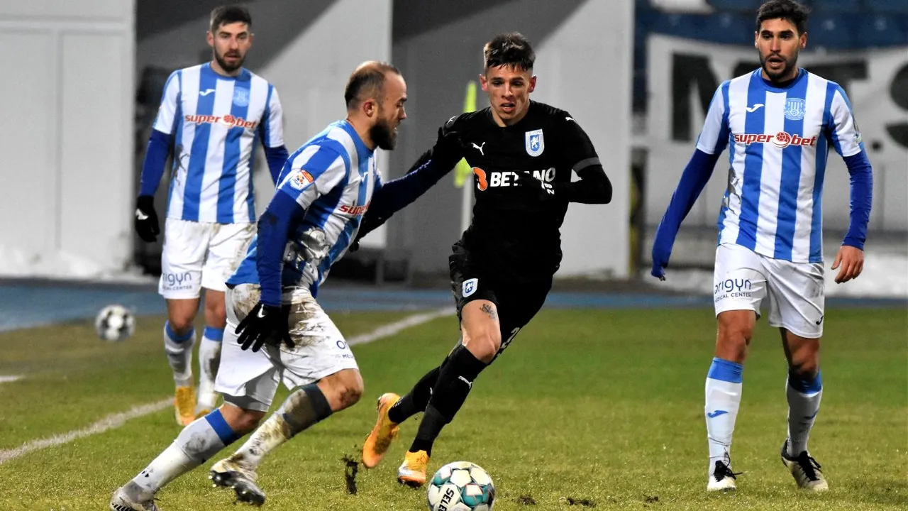 George Cîmpanu, modest după primul gol pentru Universitatea Craiova: „O să muncesc să merit să joc!”