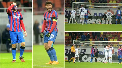 Steaua, ofsaid în Europa! Gâlcă a ratat și al doilea obiectiv. Steaua - Dinamo Kiev 0-2. FOTO | Imaginile unei seri dezamăgitoare