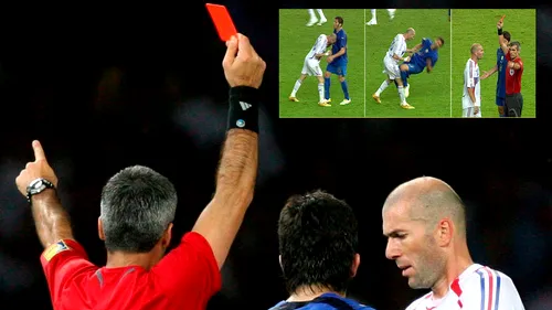 Dezvăluiri în premieră după 7 ani! Arbitrul finalei CM dintre Italia și Franța dezvăluie de ce l-a eliminat pe Zidane. Cum putea scăpa francezul