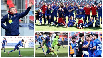 Steaua a trecut la pas de Poli Iași și a prins play-off-ul în ultimul moment! Daniel Oprița, descătușat: ”Mulți au început să arunce cu pietre. Ar fi fost un dezastru!”