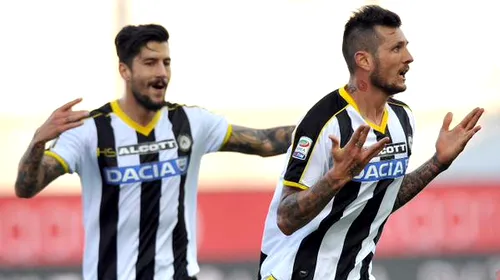 „Dublă” pentru idolul din Ghencea! Thereau face spectacol în Serie A. VIDEO |  „Scărița” prin care fostul atacant al Stelei a spart gheața în tricoul lui Udinese