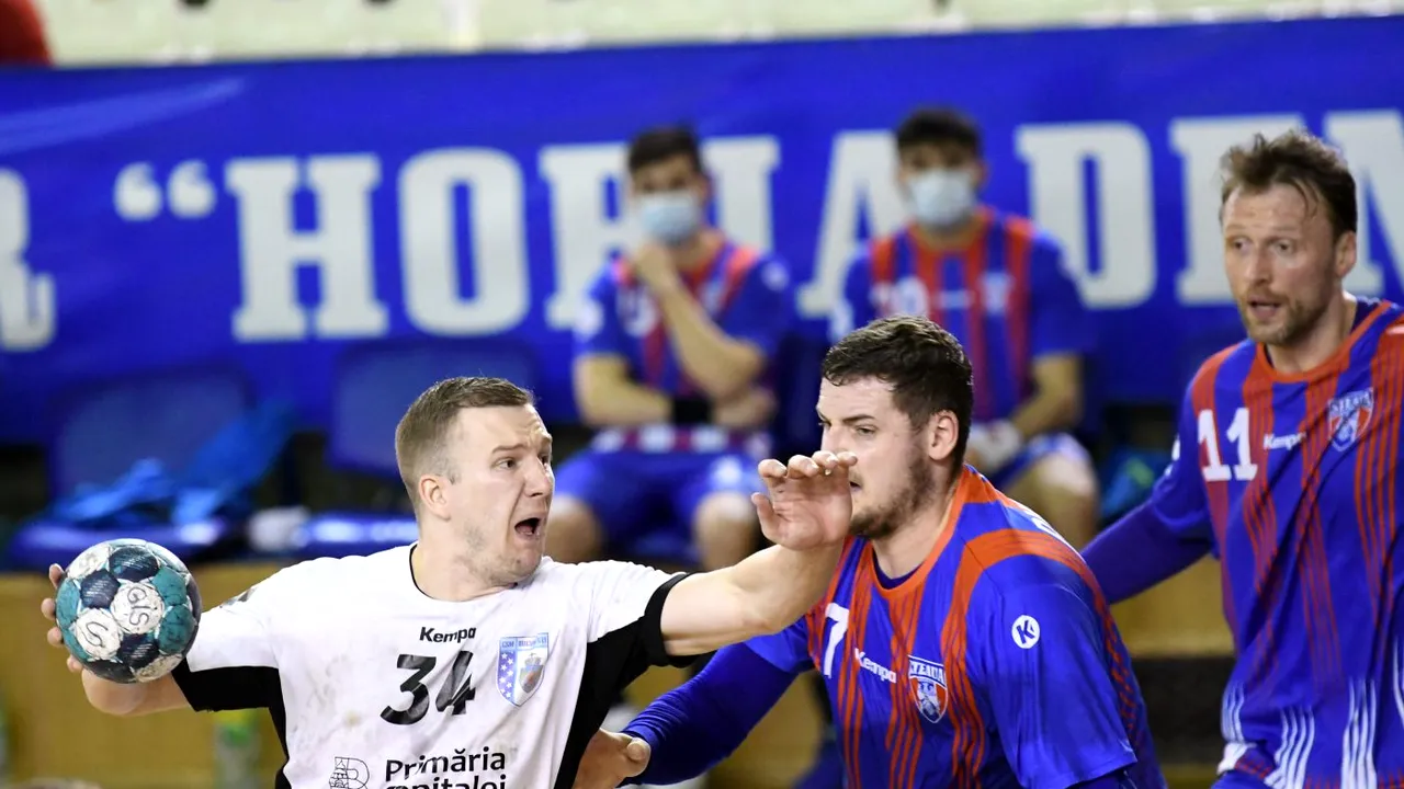 Dinamo, Potaissa Turda și CSM București au acumulat maximum de puncte după primele trei jocuri din cadrul turneului de handbal masculin de la Cluj