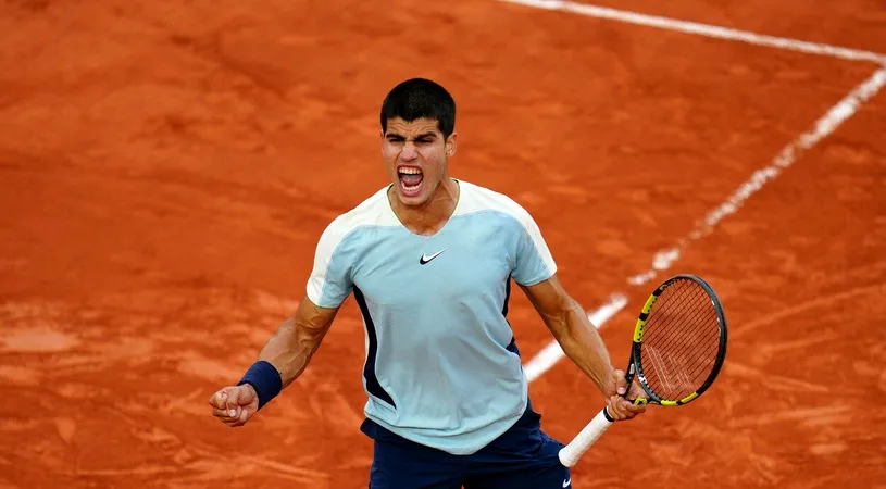 Carlos Alcaraz a evitat surpriza turneului de la Roland Garros! Tânărul minune a salvat minge de meci, a revenit de la 0-3 în decisiv și s-a calificat în turul trei