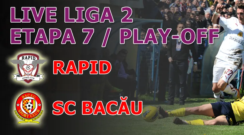 Rapid - SC Bacău 1-0:** Daniel Niculae, din nou salvatorul giuleștenilor