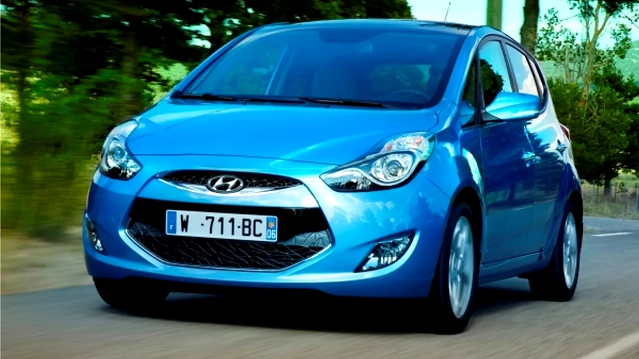 Hyundai ix20** prezintă cea mai mare valoare reziduală a segmentului