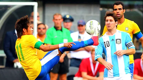 Victorie pentru Brazilia în amicalul cu Argentina. VIDEO | Faza meciului a fost însă oferită de Messi. Starul Barcelonei a ratat un penalty