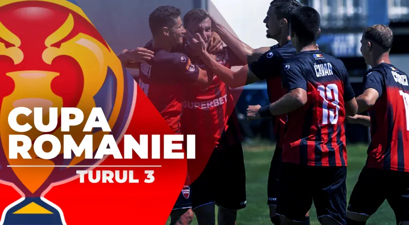 Turul 3 Cupa României. Concordia Chiajna a reușit scorul rundei. ACSM Reșița, Chindia și CSC Șelimbăr au fost eliminate de echipe din Liga 3