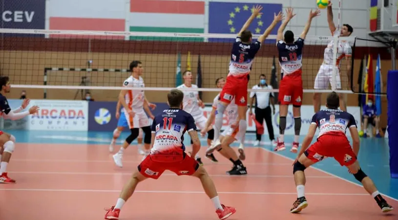 Volei masculin: Arcada Galațí a ratat calificarea în grupele Ligii Campionilor! Va ajunge în Cupa CEV cu Montana (Bulgaria)