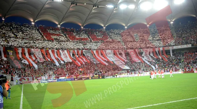 Nu a mai fost Mall Arena!** Atmosferă explozivă la Dinamo - Steaua. GALERIE FOTO Coregrafiile pregătite de fani