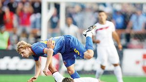 Steaua, avarie pe stânga