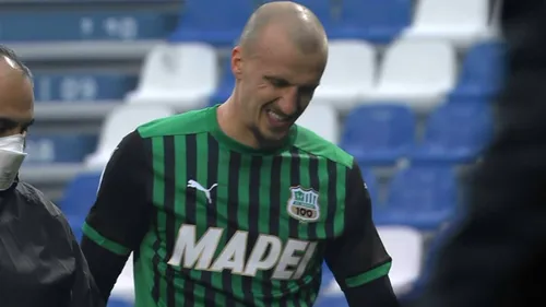 Motiv de îngrijorare pentru Mirel Rădoi! Vlad Chiricheș a părăsit terenul accidentat, în ultima partidă din Serie A pentru Sassuolo