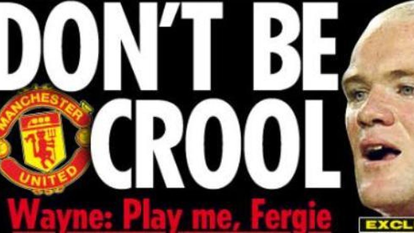 Rooney către "tartorul" Ferguson: "Nu sunt accidentat! Lasă-mă să joc!"