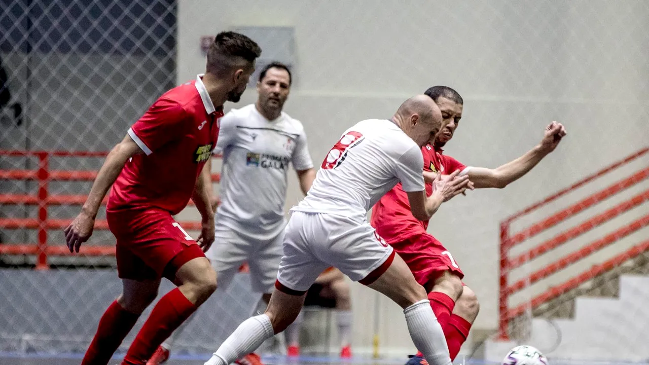 CS United Galați, eliminată în „optimile” Ligii Campionilor de „Real Madrid din futsal”. Vedeta lui Kairat Almaty este Sávio Valadares, un jucător brazilian cu cetățenie română | FOTO