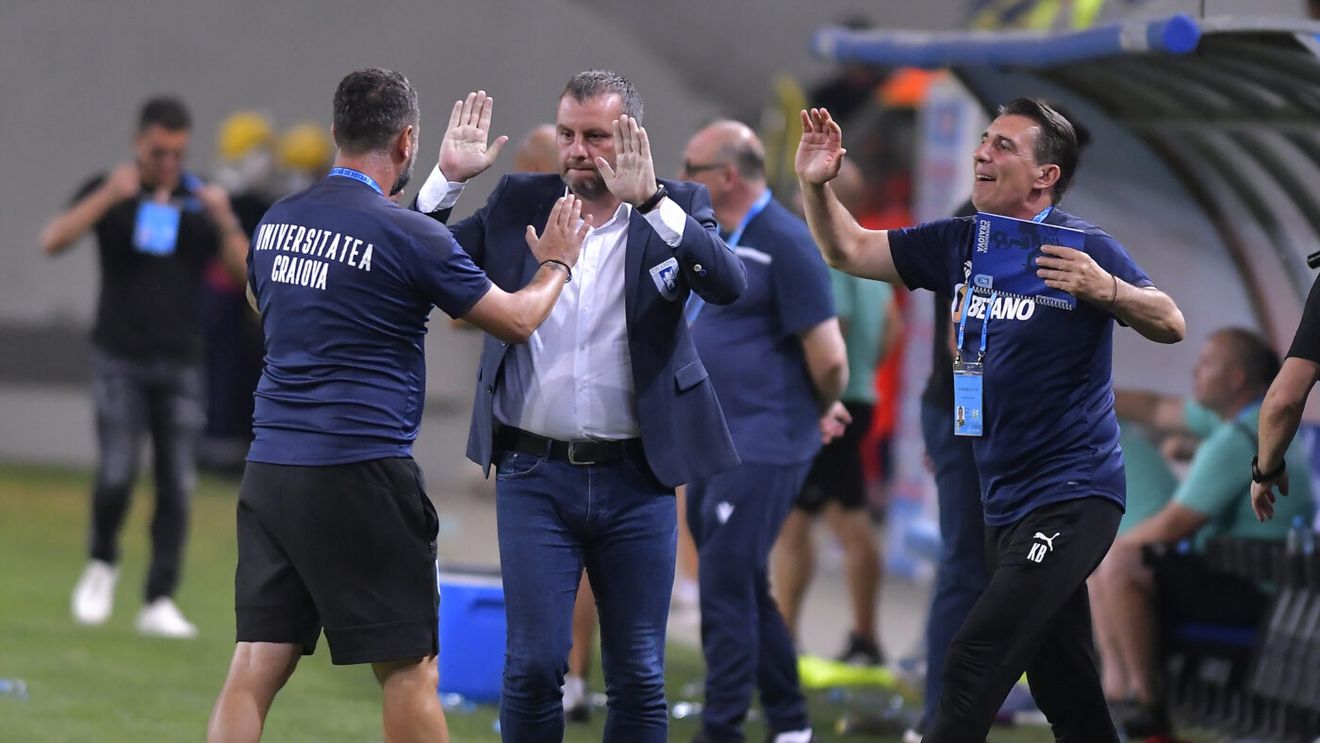 Cu Dragoş Bon, actualul interimar, Universitatea Craiova a suferit cea mai drastică înfrângere din ultimii ani, dar Mihai Rotaru îi dă credit: „A avut procentaj bun!"