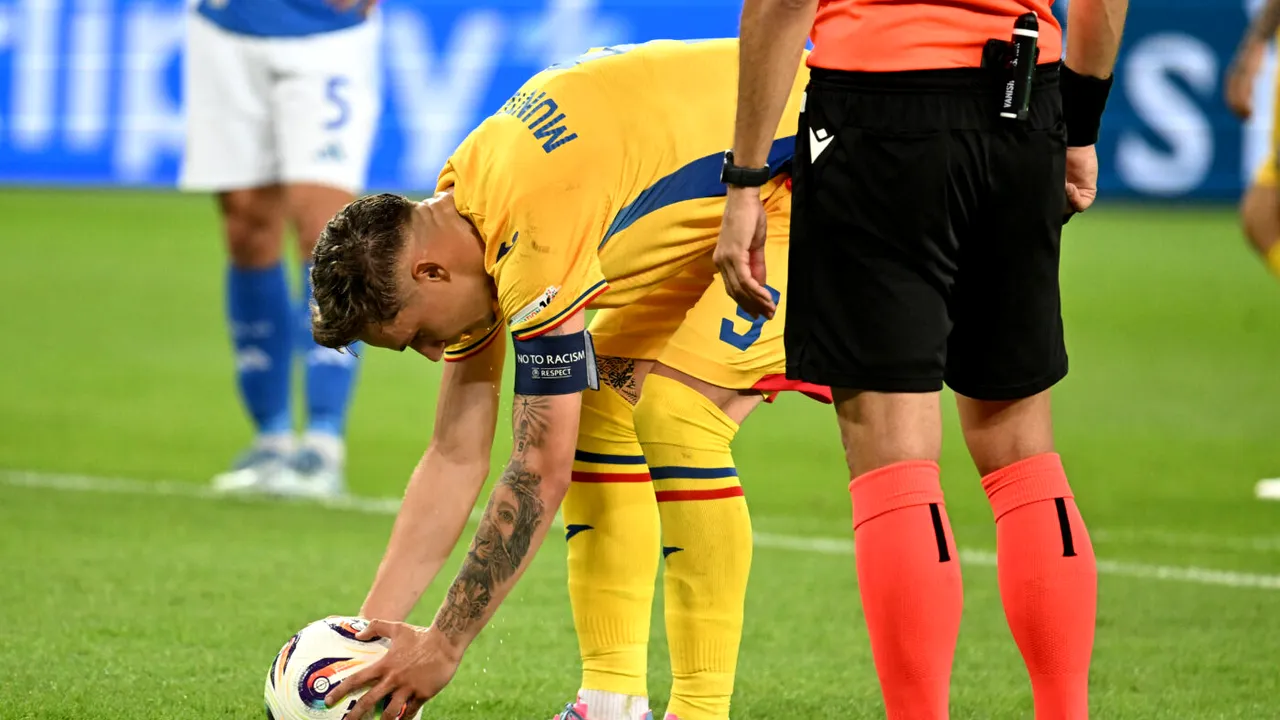 Louis Munteanu își pune cenușă în cap, după penalty-ul ratat în România U21 – Italia U21: „Îmi pare rău!”