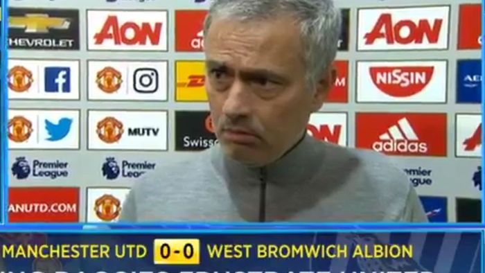 "Tu ești serios!? Chiar crezi asta!?" VIDEO Întrebarea care l-a făcut Mourinho să-și verse nervii pe acest jurnalist după United - WBA 0-0