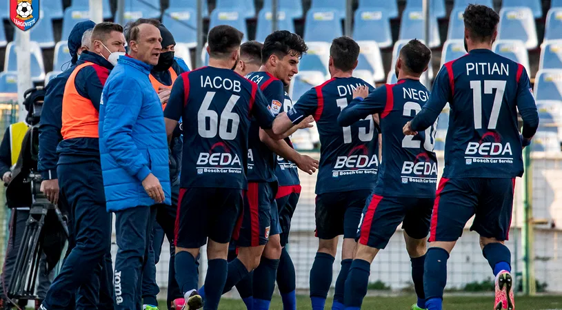 Meciul sezonului pentru Chindia, la Pitești! Echipa din Târgoviște poate obține calificarea în play-off-ul Ligii 1. Emil Săndoi: ”Avem un mic dezavantaj”